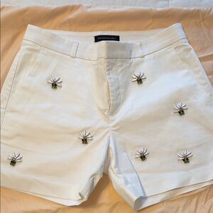 Banana Republic White Embellished Women's Shorts, size 4